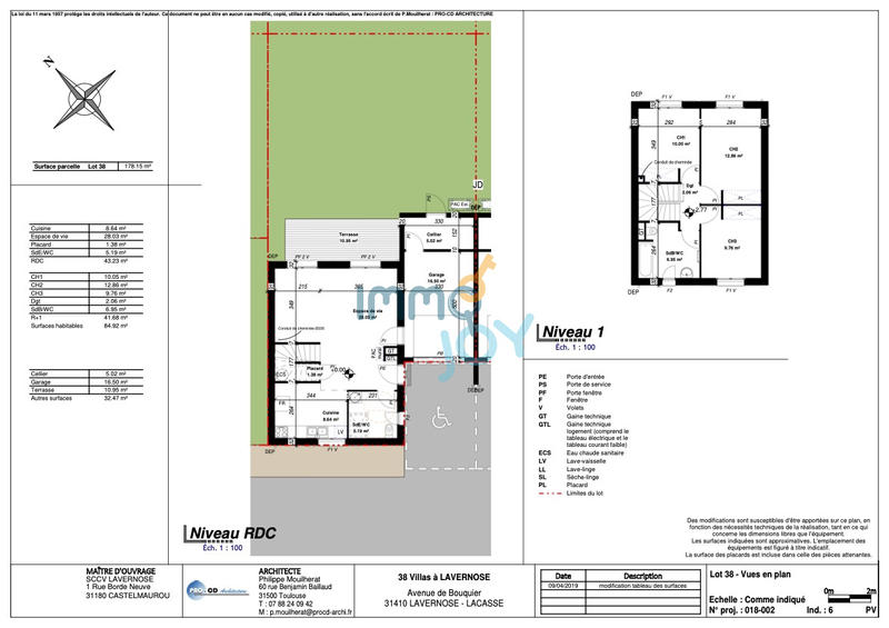 Maison - 85 m² - 4 pièces