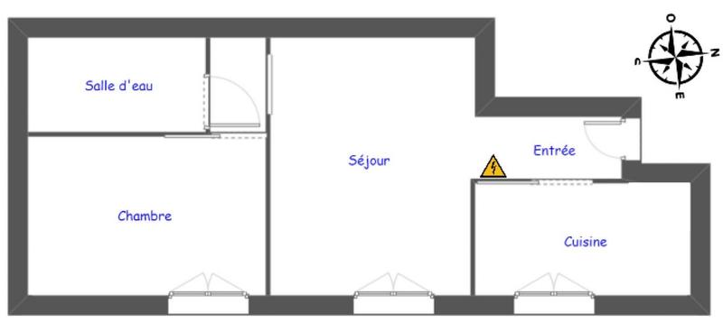 Appartement - 36 m² - 2 pièces