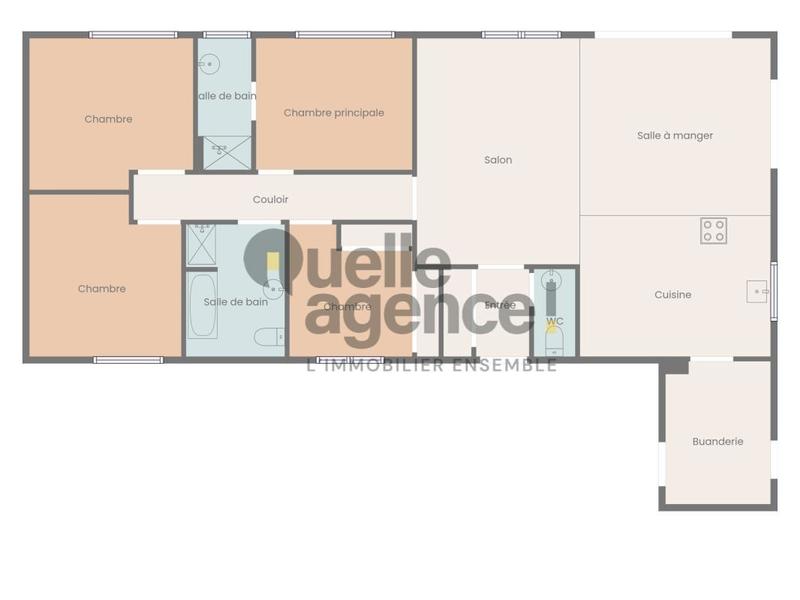 Maison - 12 m² - 5 pièces