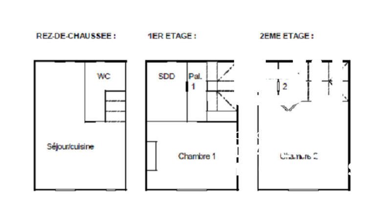 Maison de bourg - 71 m² - 3 pièces