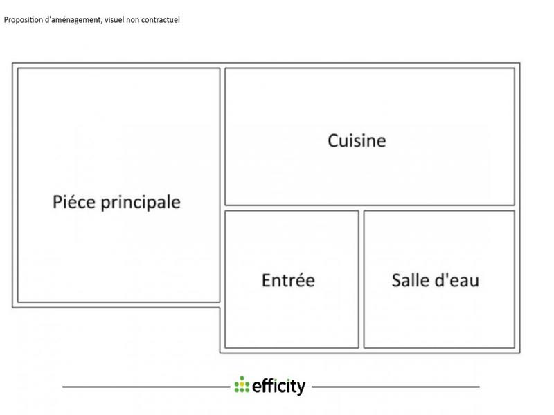 Appartement - 25 m² - 1 pièce