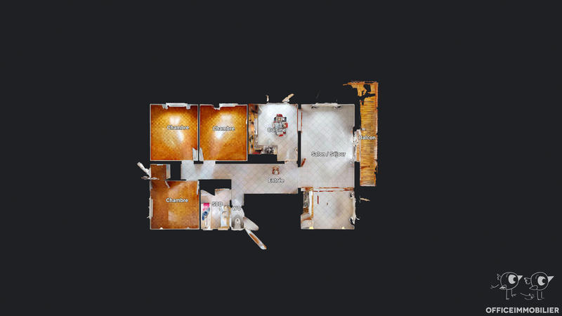 Appartement - 100 m² - 5 pièces