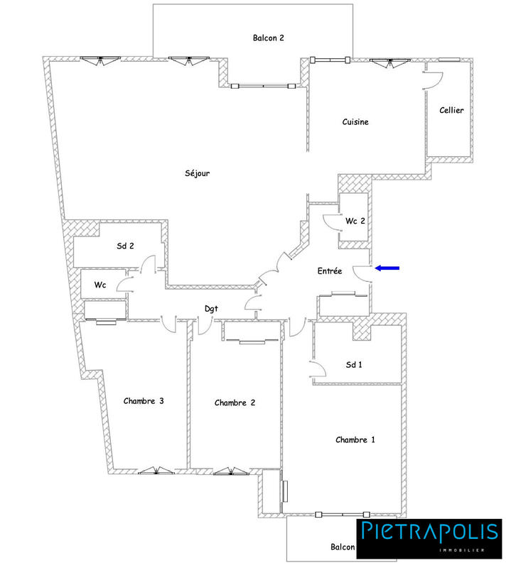 Appartement - 130 m² - 4 pièces