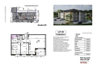 Appartement - 68 m² - 3 pièces