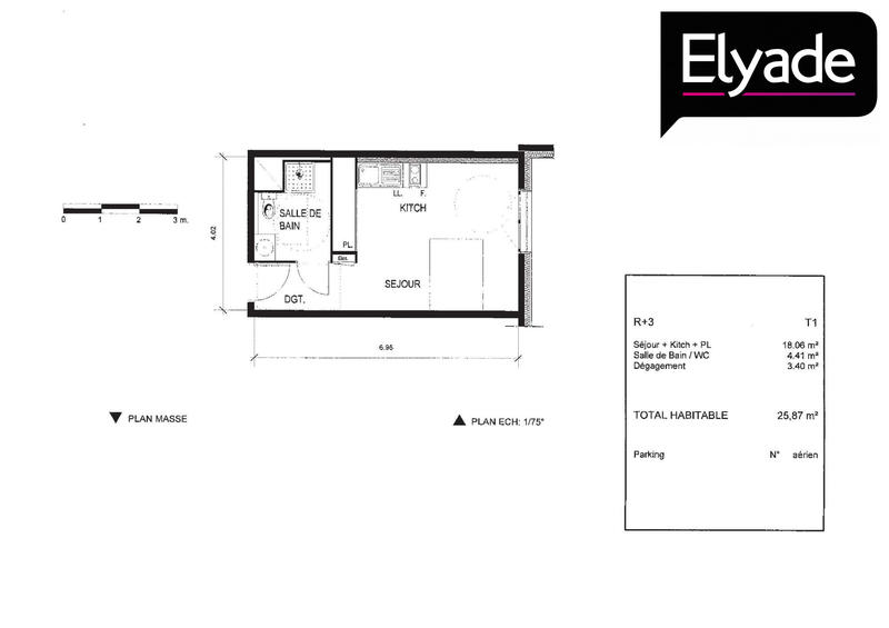 Appartement - 26 m² - 1 pièce