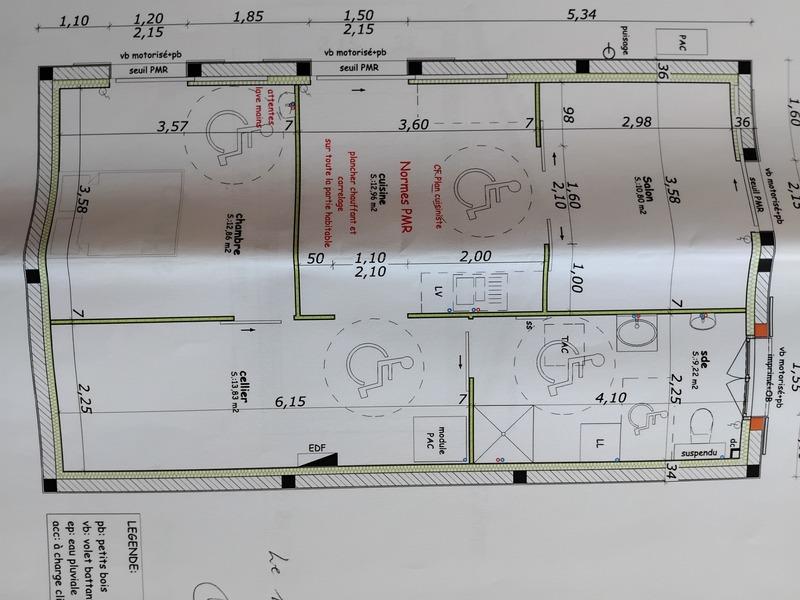 Maison - 60 m² - 3 pièces