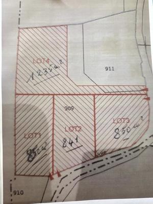 Terrain - 850 m²