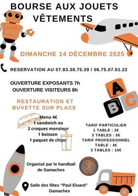 Bourse aux jouets, vêtements