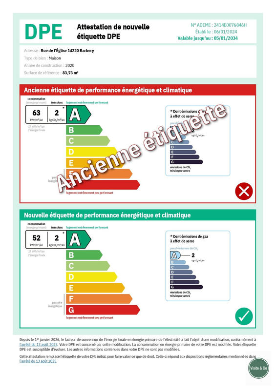 Maison - 82 m² - 4 pièces