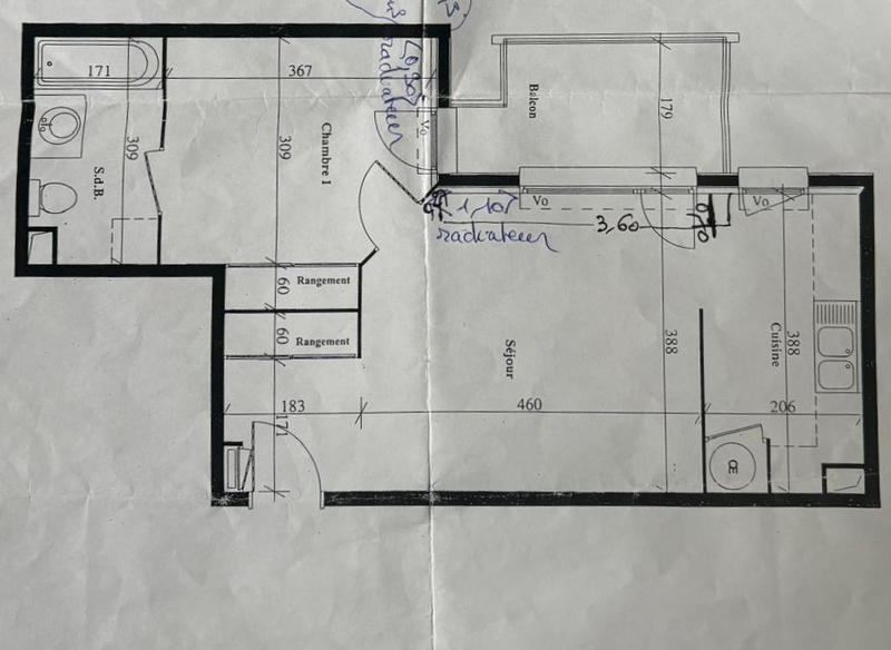 Appartement - 46 m² - 2 pièces