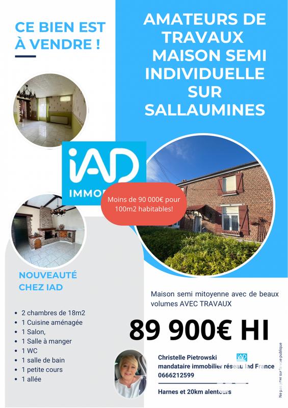 Maison - 98 m² - 5 pièces