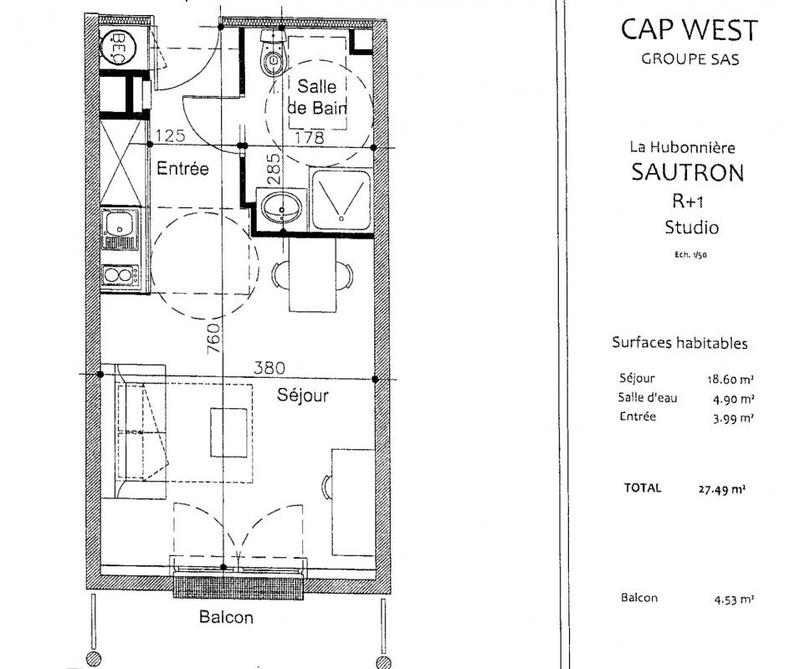 Appartement - 27 m² - 2 pièces