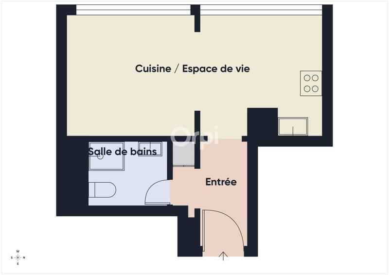 Appartement - 27 m² - 1 pièce