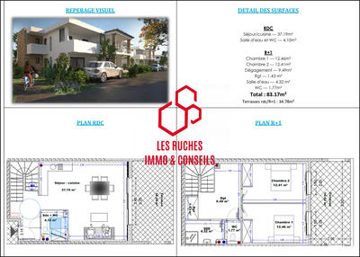 Duplex - 83 m² - 3 pièces