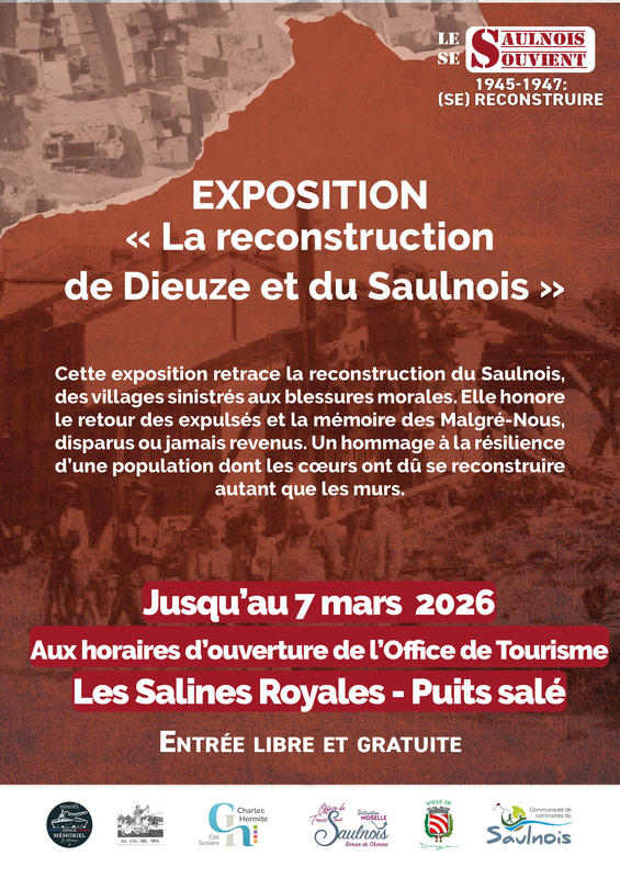Le Saulnois se souvient, exposition - la reconstruction de Dieuze et du Saulnois
