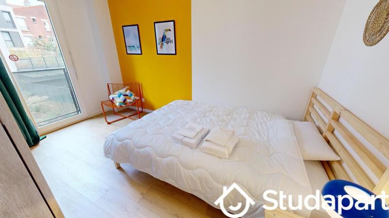 Chambre - 9 m² - 1 pièce