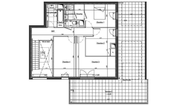 Duplex - 123 m² - 5 pièces