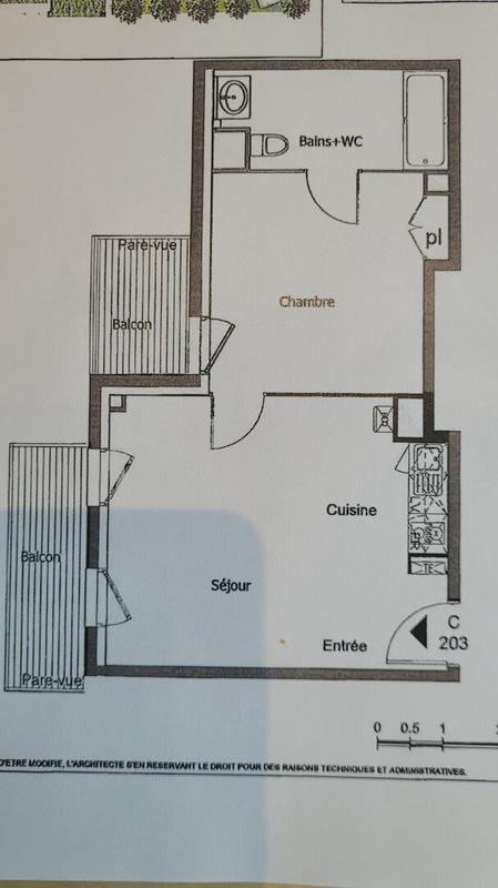 Appartement - 40 m² - 2 pièces