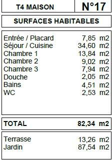 Maison contemporaine - 82 m² - 4 pièces