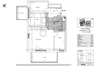 Appartement - 74 m² - 4 pièces