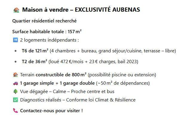 Maison - 157 m² - 6 pièces