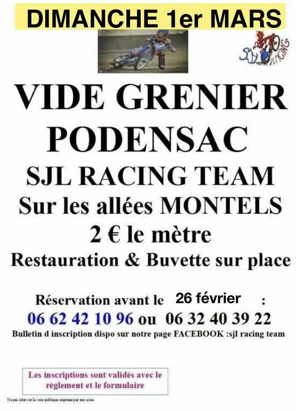 Vide grenier - sjl racing team