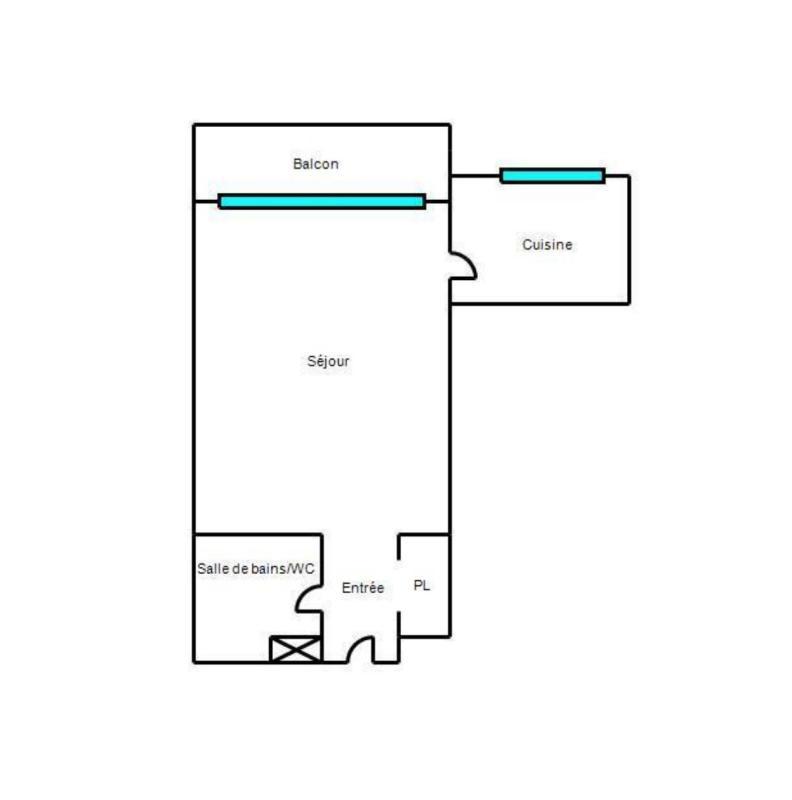 Studio - 32 m² - 1 pièce