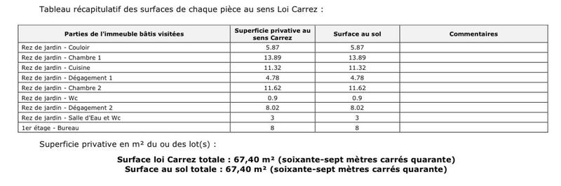Maison - 67 m² - 3 pièces