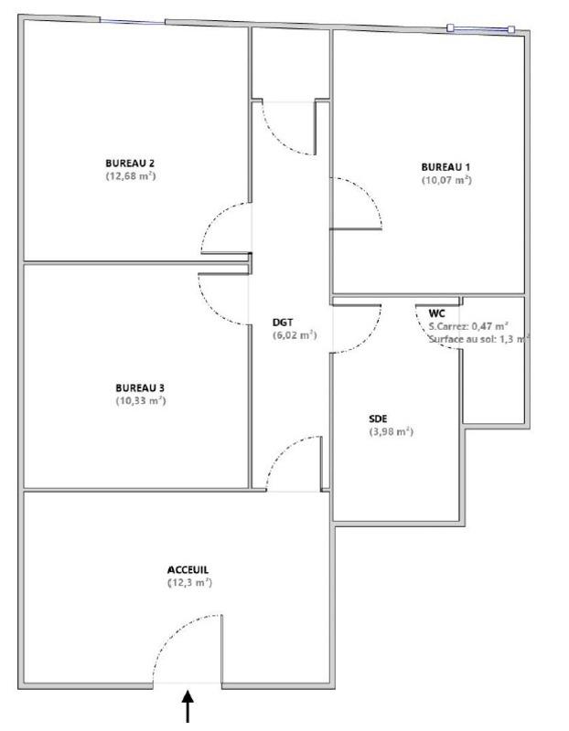 Appartement - 56 m² - 3 pièces