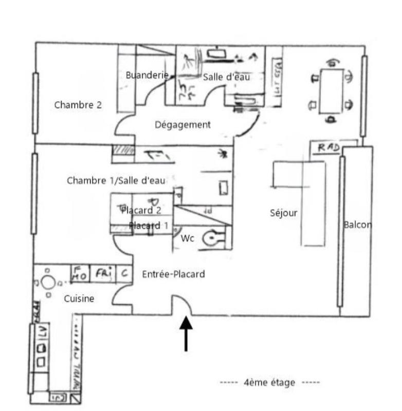 Appartement - 93 m² - 4 pièces