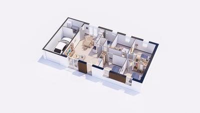 Maison - 83 m² - 6 pièces