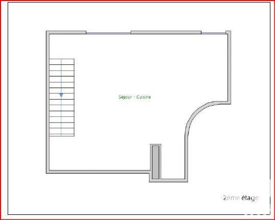 Appartement - 47 m² - 2 pièces