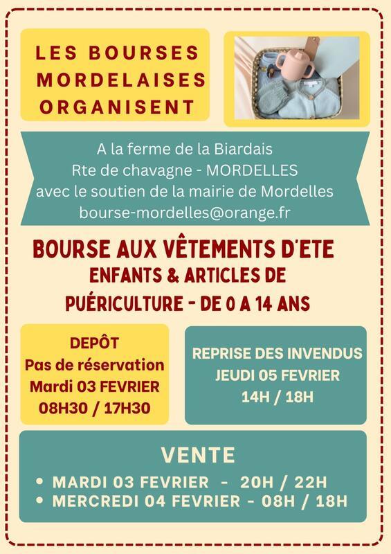 Bourse aux vêtements d'été enfants - puériculture