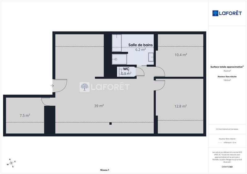 Appartement - 76 m² - 4 pièces