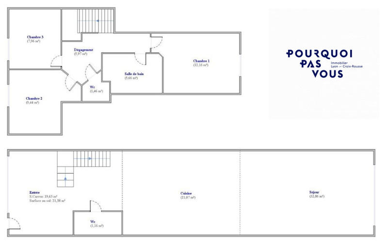 Duplex - 117 m² - 4 pièces