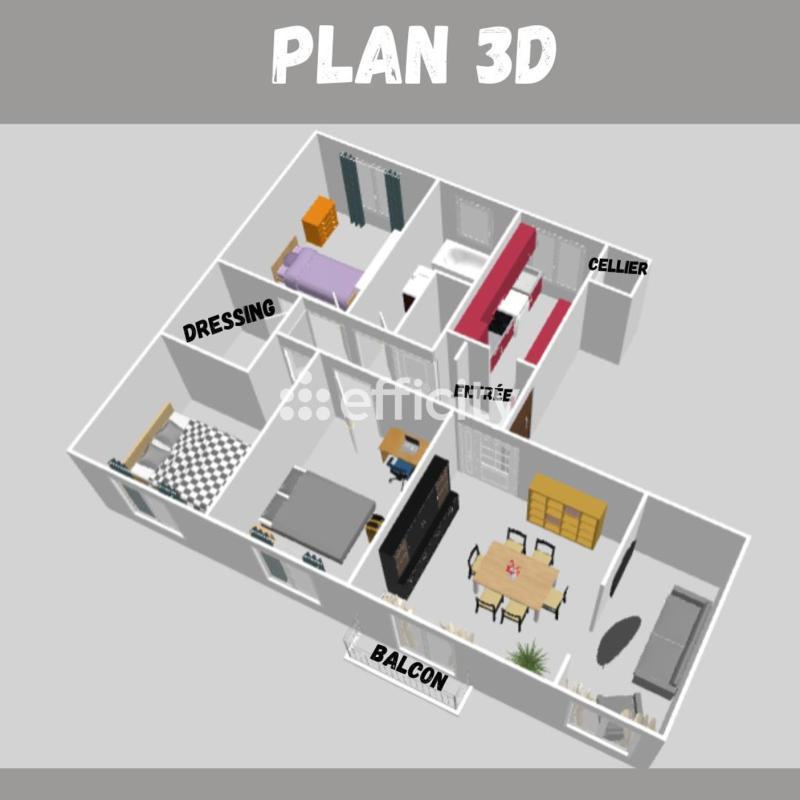 Appartement - 85 m² - 5 pièces