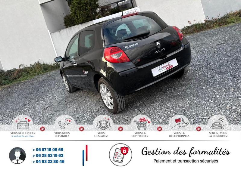 Renault Clio 1.2 16v 75cv 134000km Black Color Signé Rip Curl*Ct Révision Kit Distribution Entretien Ok*Véhicule Sous Garantie*100 Points de Contrôles*CarteGrise Moitié prix (Véhicule plus 10 ans)*Climatisation*Accoudoir*Fixation Isofix*Autoradio Cd/Mp3 (