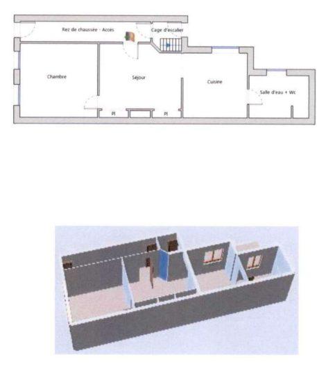 Appartement - 38 m² - 2 pièces