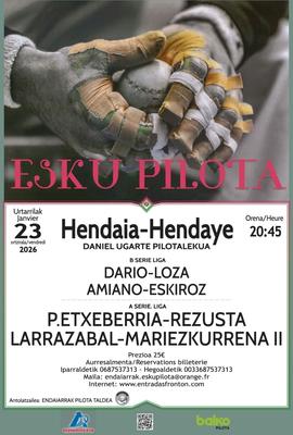 Pelote basque : Main nue - 2 à 2