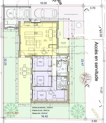 Terrain constructible - 366 m²