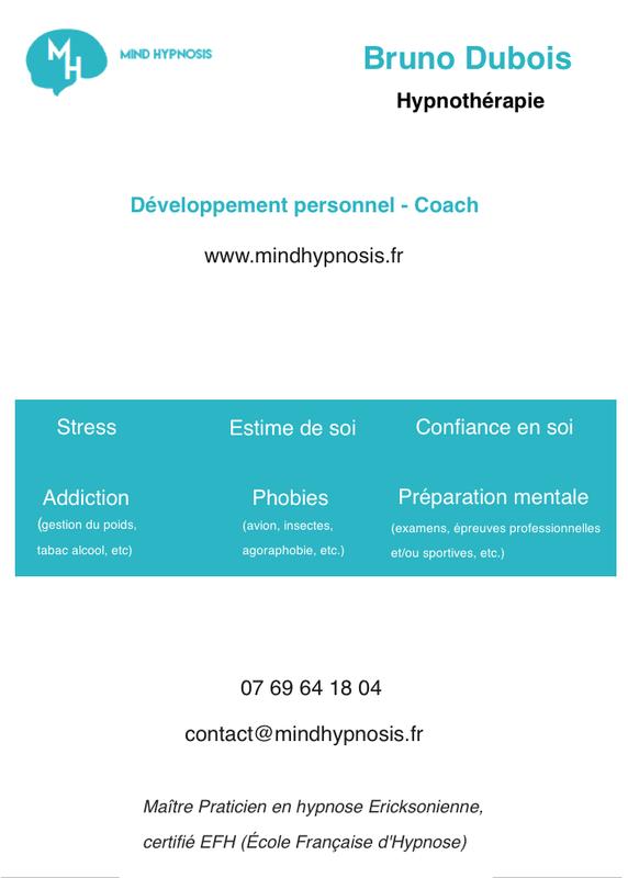 Hypnothérapeute Bruno Dubois