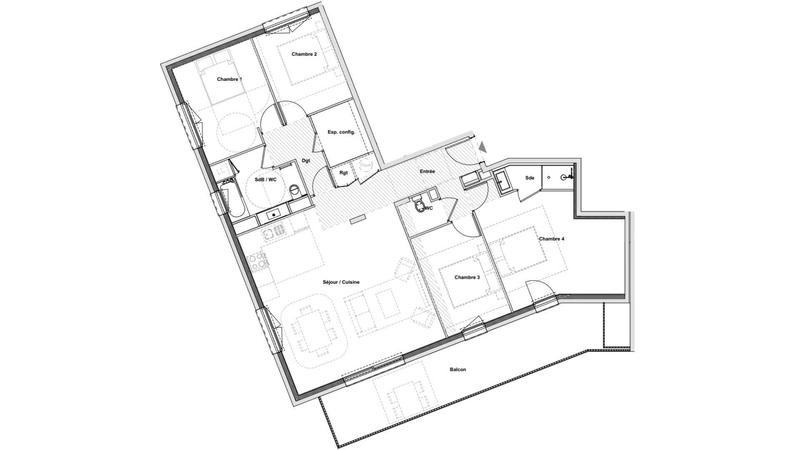 Appartement - 118 m² - 5 pièces