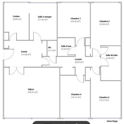Appartement - 135 m² - 5 pièces