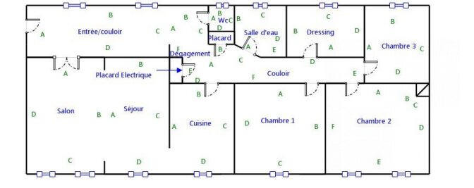 Appartement - 134 m² - 6 pièces