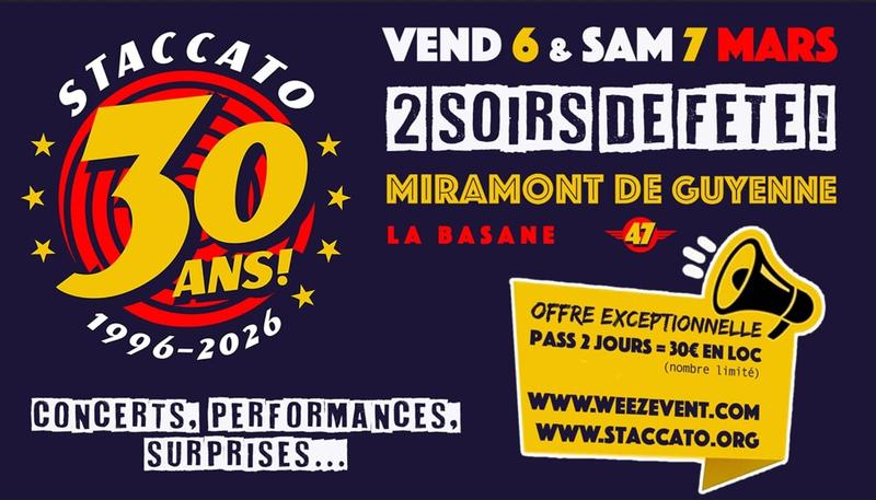 Concert Staccato - les nuits de l'alligator