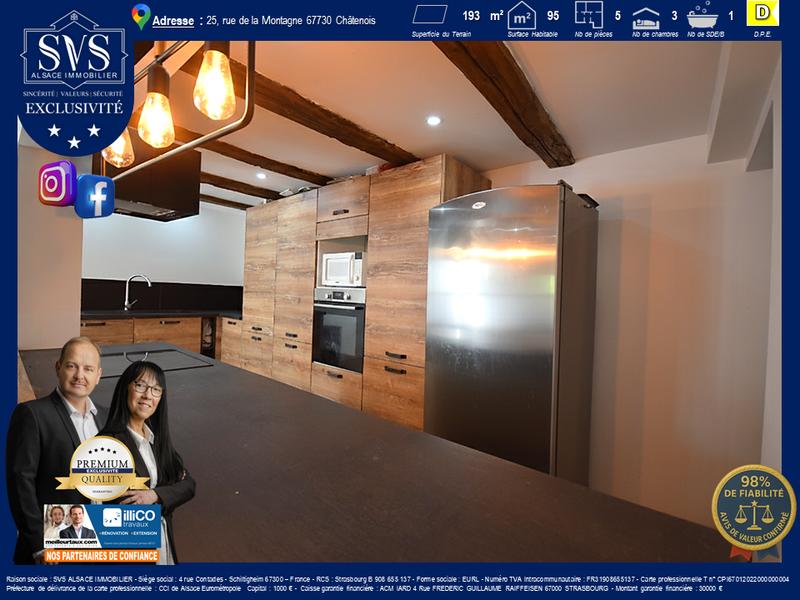 Maison - 96 m² - 5 pièces