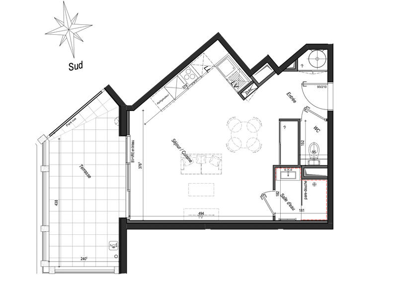 Appartement - 34 m² - 1 pièce
