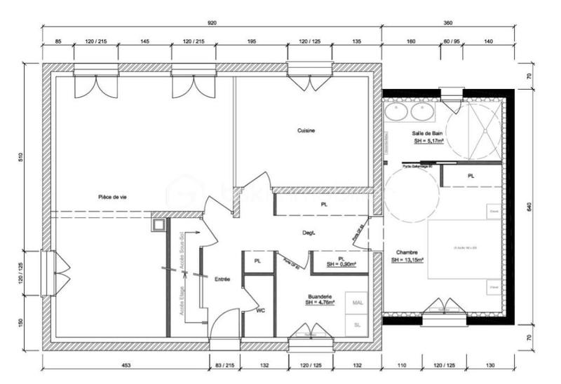 Pavillon - 109 m² - 5 pièces