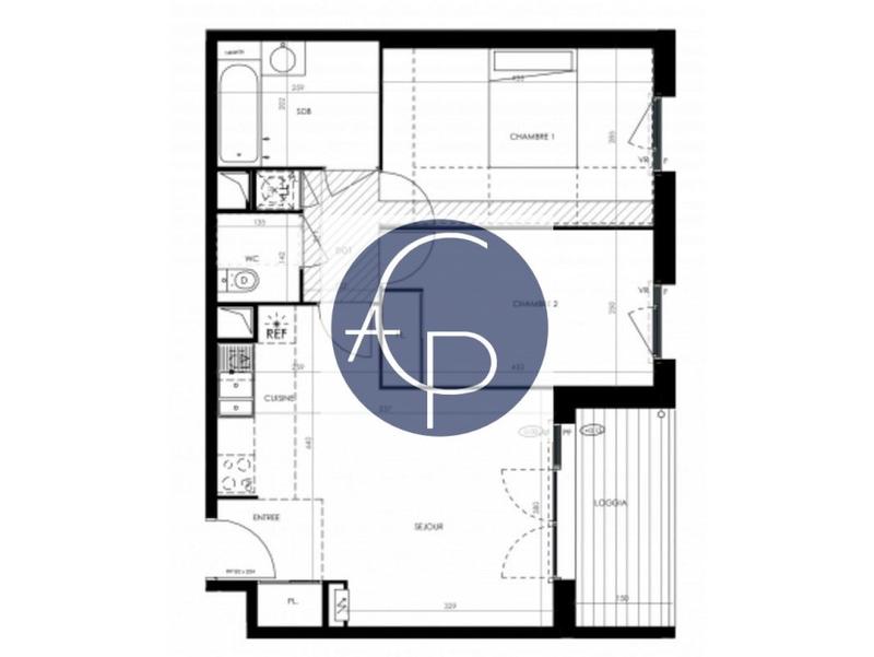 Appartement - 56 m² - 3 pièces