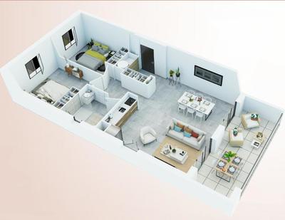 Appartement - 70 m² - 4 pièces